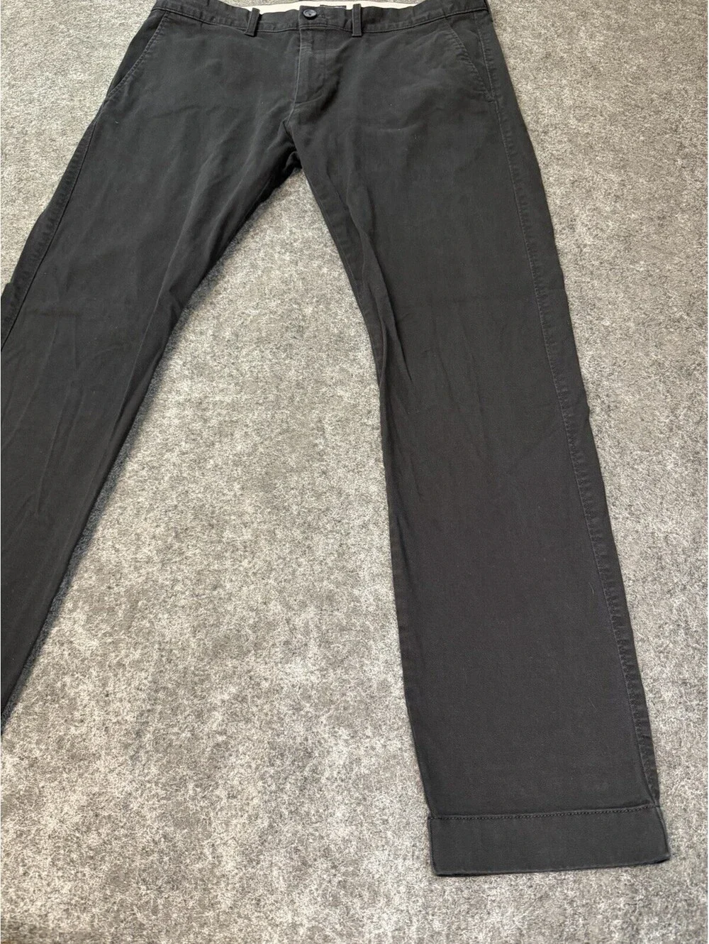J. Crew Flex Slim Chino Pants Men’s W36 X L32 Black Stretch Flat Front